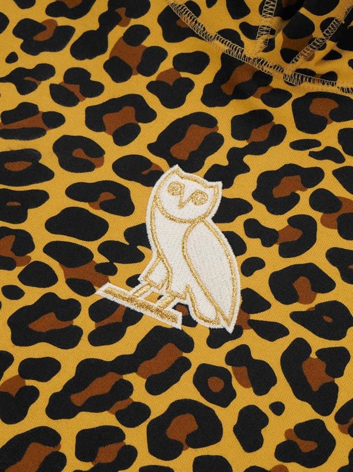 OVO Leopard Print Owl Hoodie Size Medium October’s popular Very Own FW18