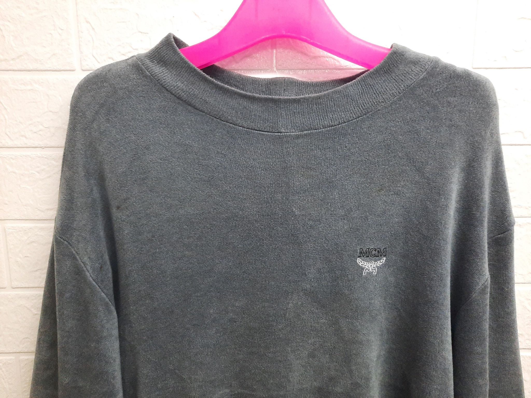Designer × MCM Vintage MCM Small Logo Long Sleeve Fleece Size Large Size US L / EU 52-54 / 3 - 7 Thumbnail