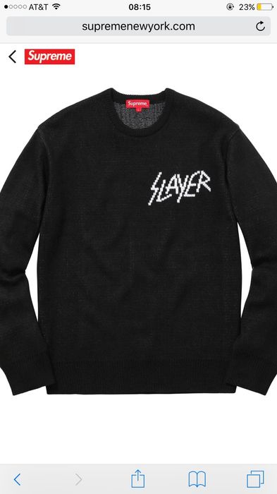 Supreme store slayer sweater