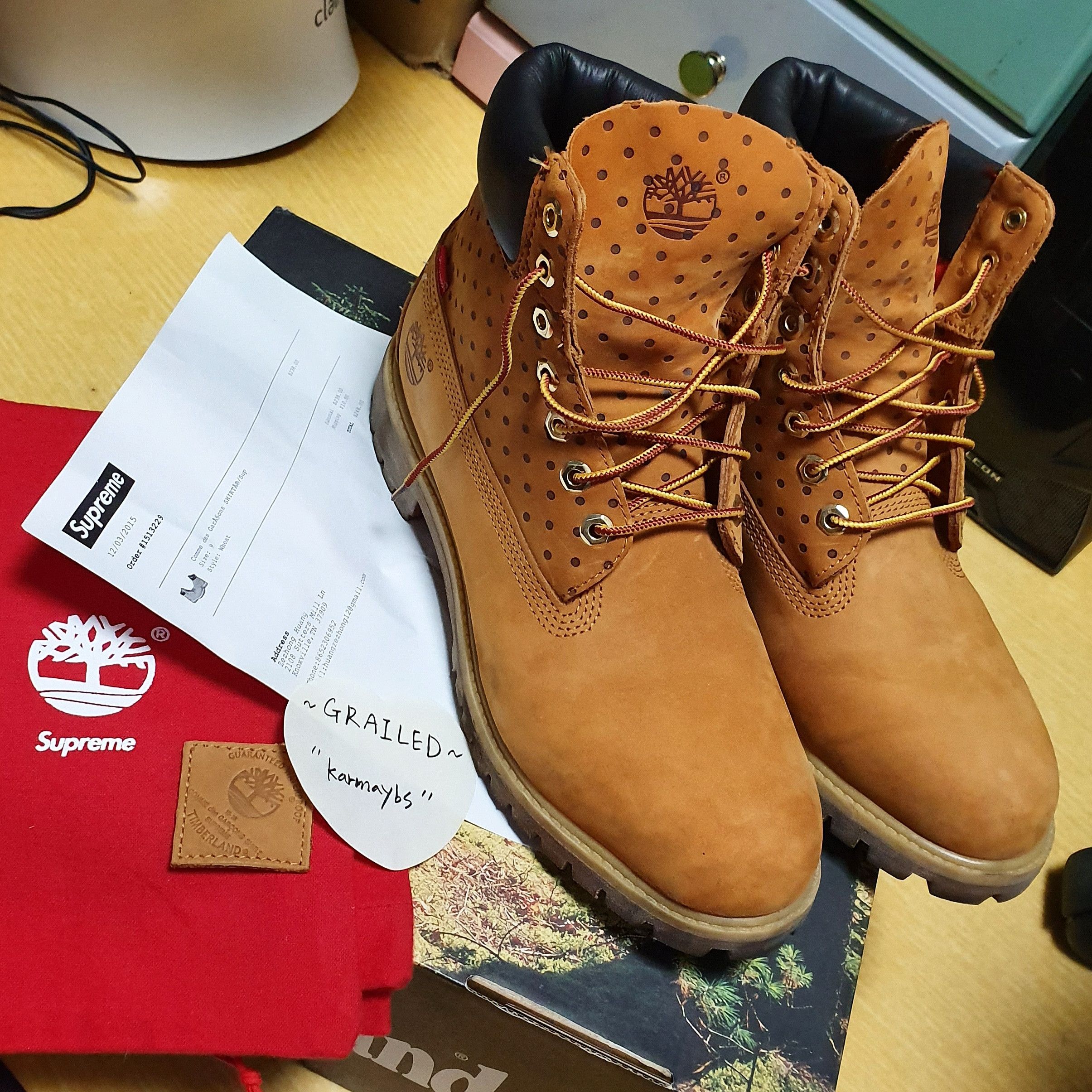 Comme des Garcons × Supreme × Timberland Supreme X CDG X