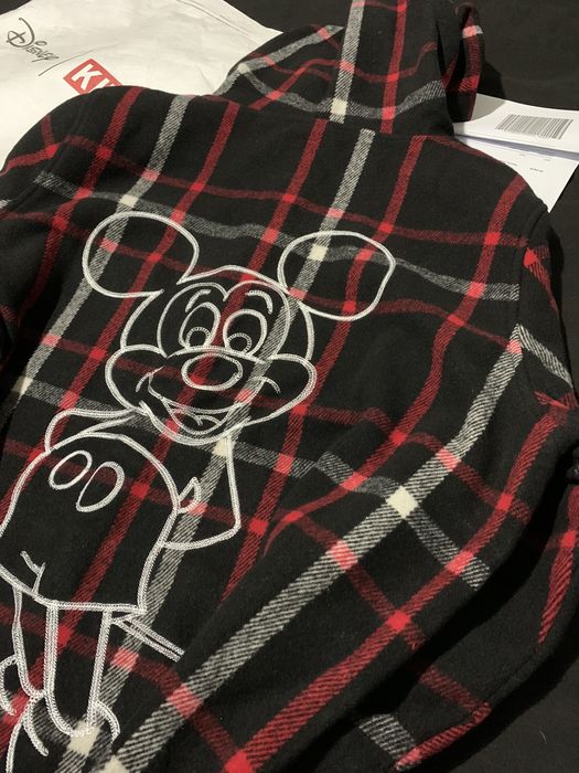 Kith KITH X DISNEY HOODED WOOL PLAID GINZA - BLACK | Grailed