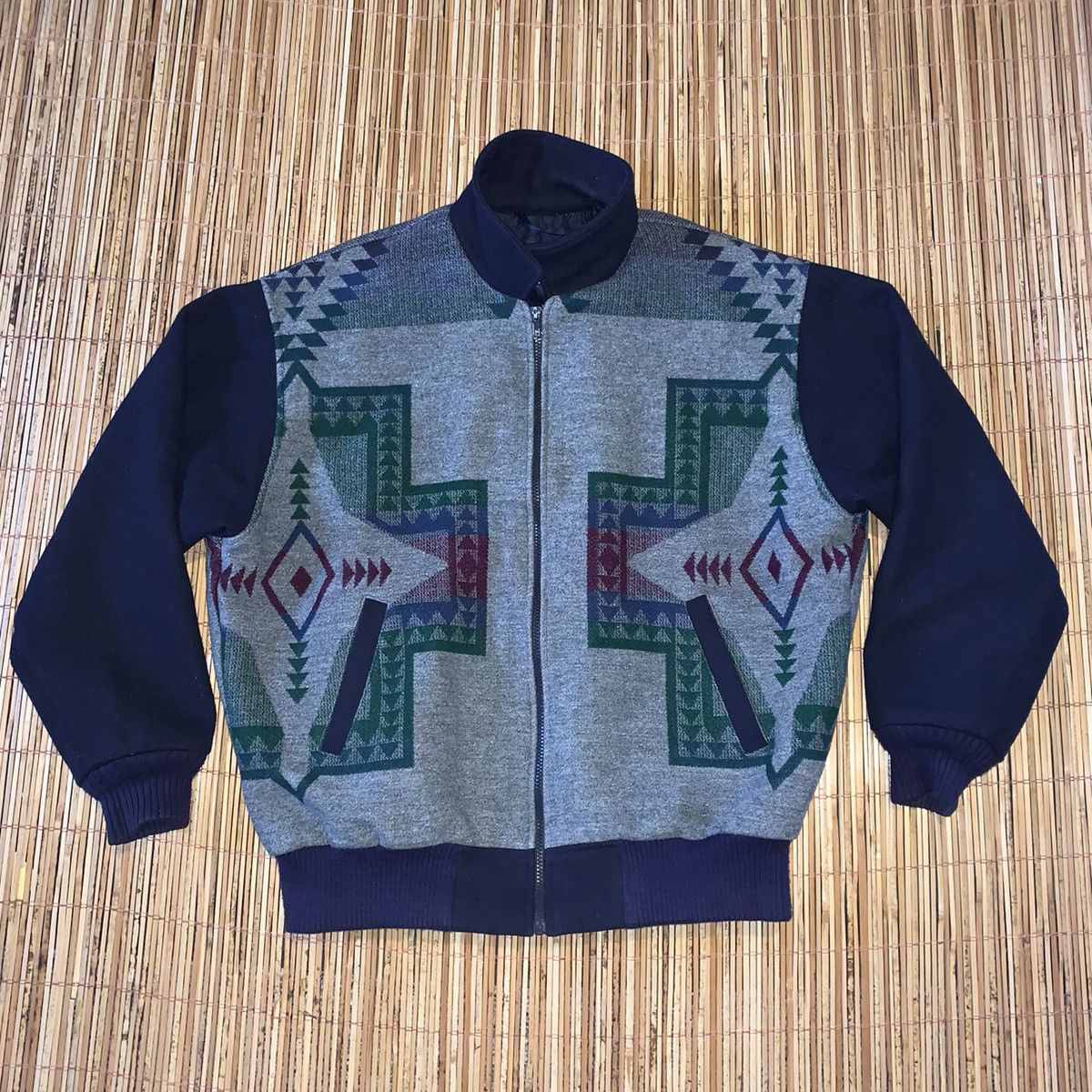 Pendleton Justin Kraff Aztec Native Pattern Navajo Wool Western Jacket ...