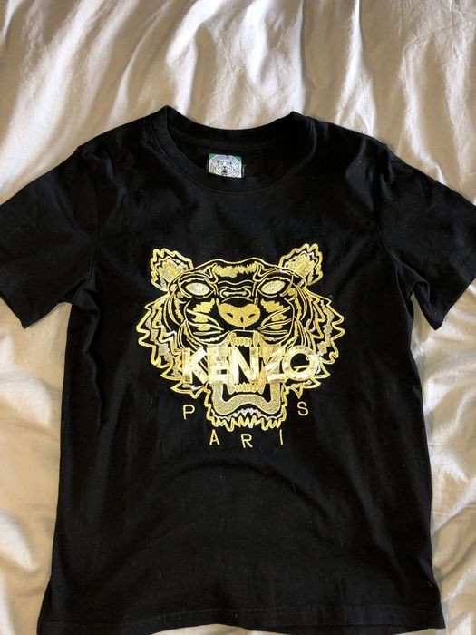 Kenzo gold shop tiger t shirt