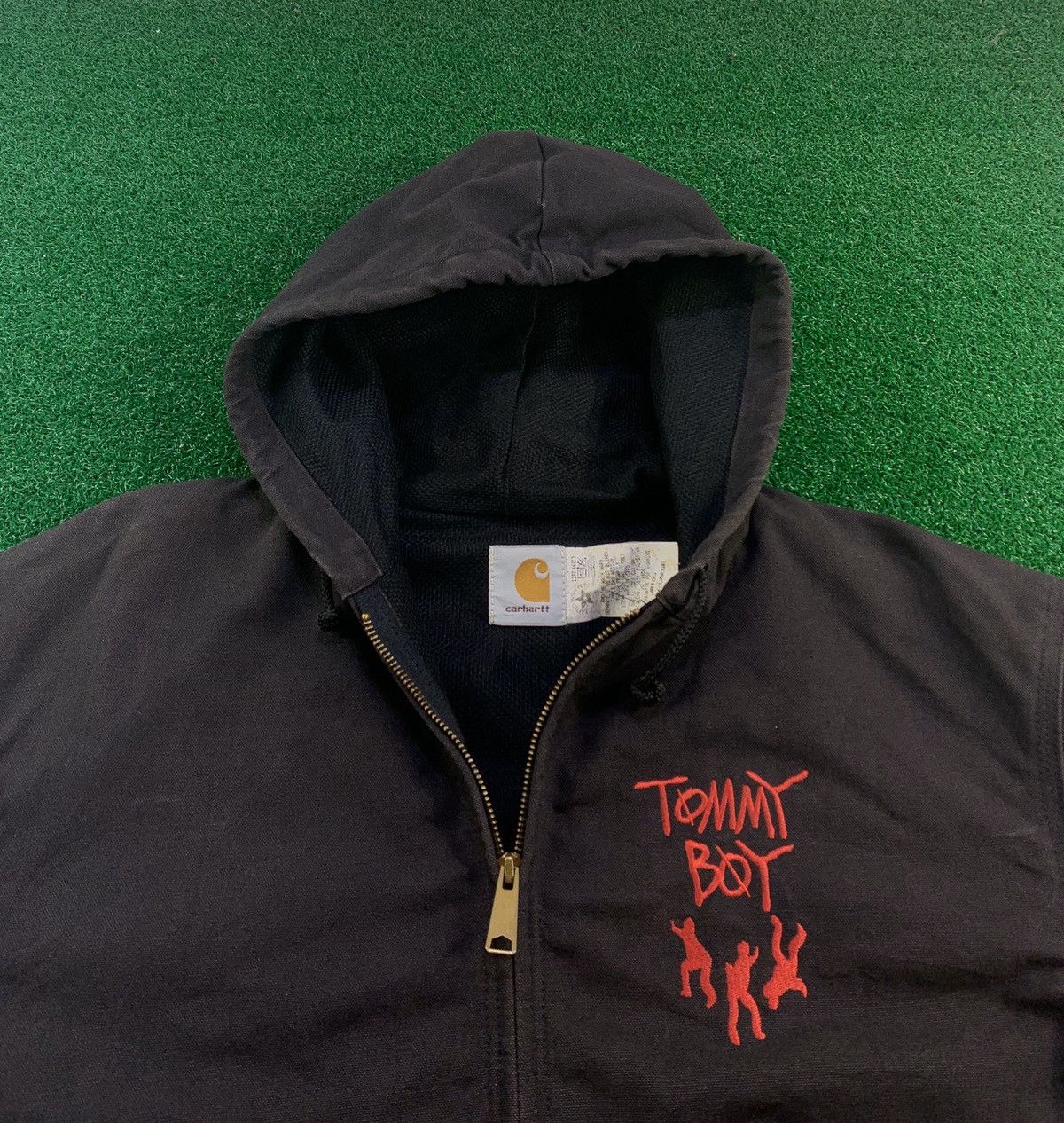 Carhartt × Stussy 90's Carhartt Stussy Tommy Boy Record Hoodie