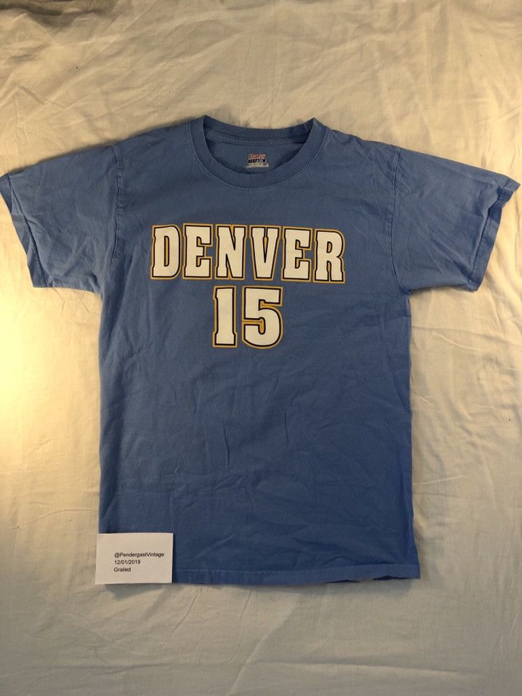 Carmelo Vintage Shirt : Vintage Nba Carmelo Anthony Denver Nuggets Caricature Shirt