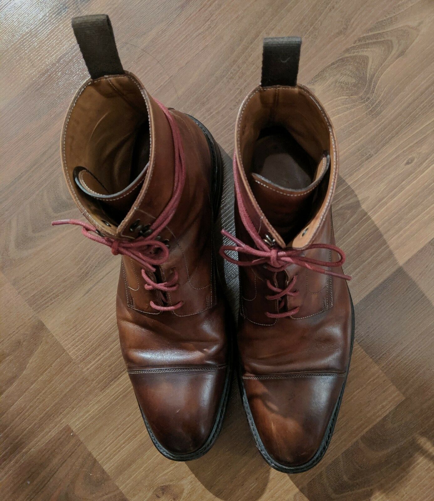 image of Carlos Santos Field Boot In Algarve Patina in Brown, Men's (Size 9.5)