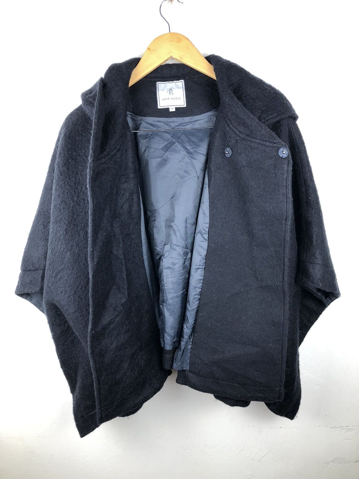 If Six Was Nine × Japanese Brand Japanese Brand Rope picnic wool poncho cape Size XS / US 0-2 / IT 36-38 - 3 Thumbnail