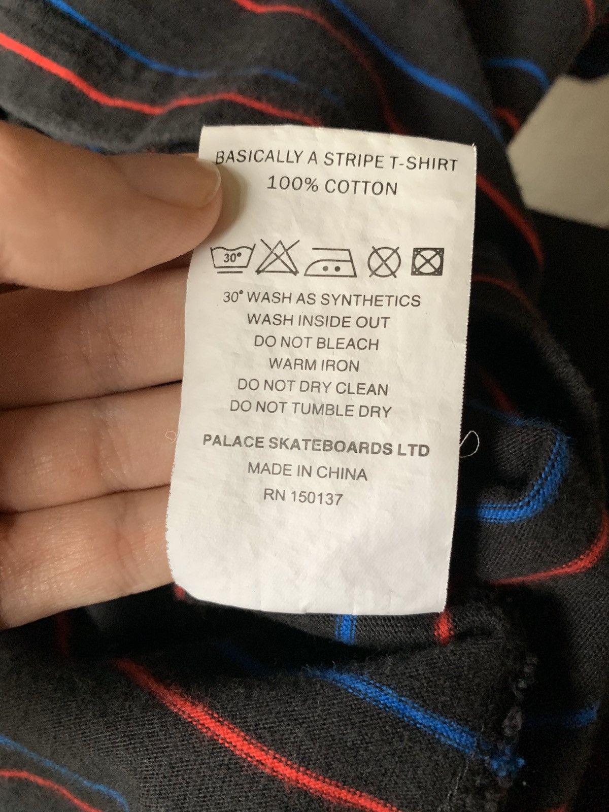 Palace Basically a Stripe Short Sleeve T-Shirt Size US M / EU 48-50 / 2 - 5 Thumbnail
