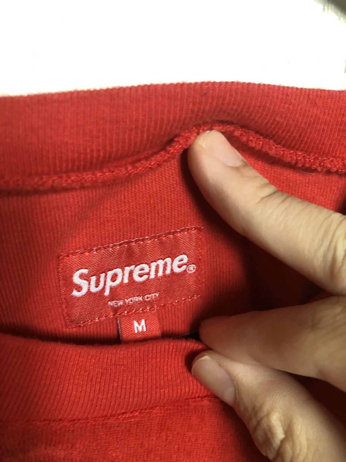 Supreme Supreme Small Box Logo Red French Terry Cloth Tee Medium Size US M / EU 48-50 / 2 - 2 Thumbnail