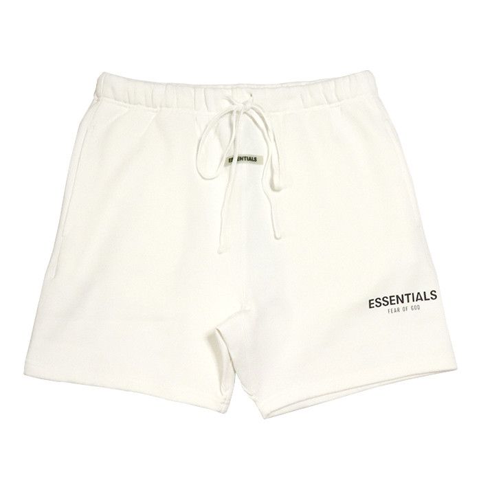 Fear of God essentials white shorts | Grailed