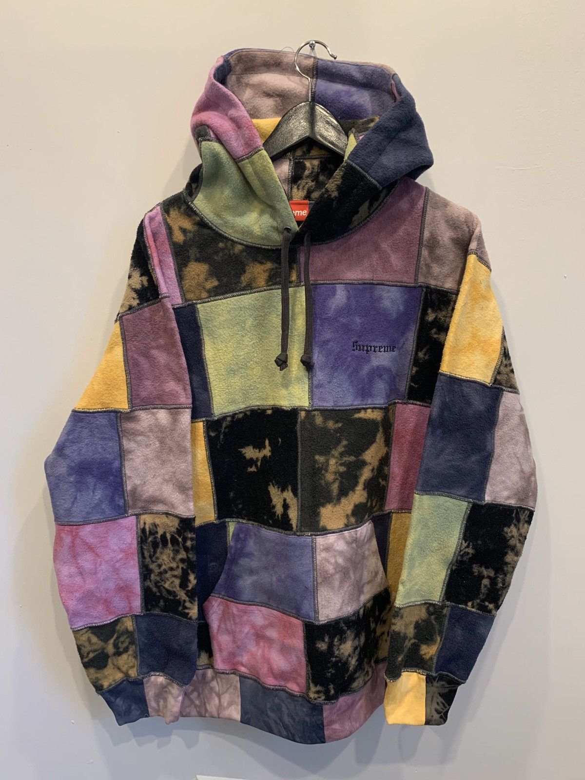 Supreme Supreme Patchwork Tie Dye Hooded Sweatshirt Grailed