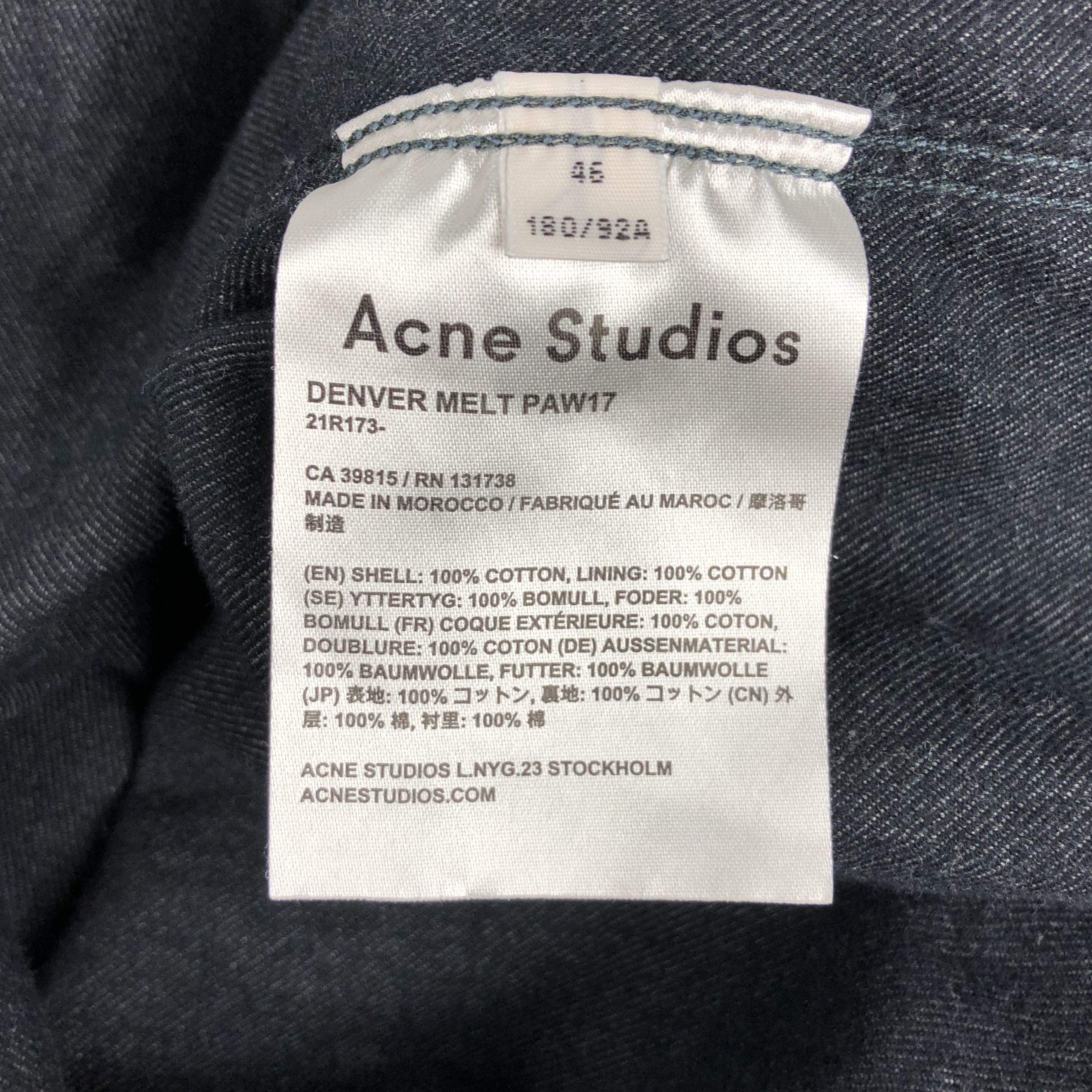 Acne Studios Acne Studios Grey Denver Melt Shirt Size US S / EU 44-46 / 1 - 4 Thumbnail