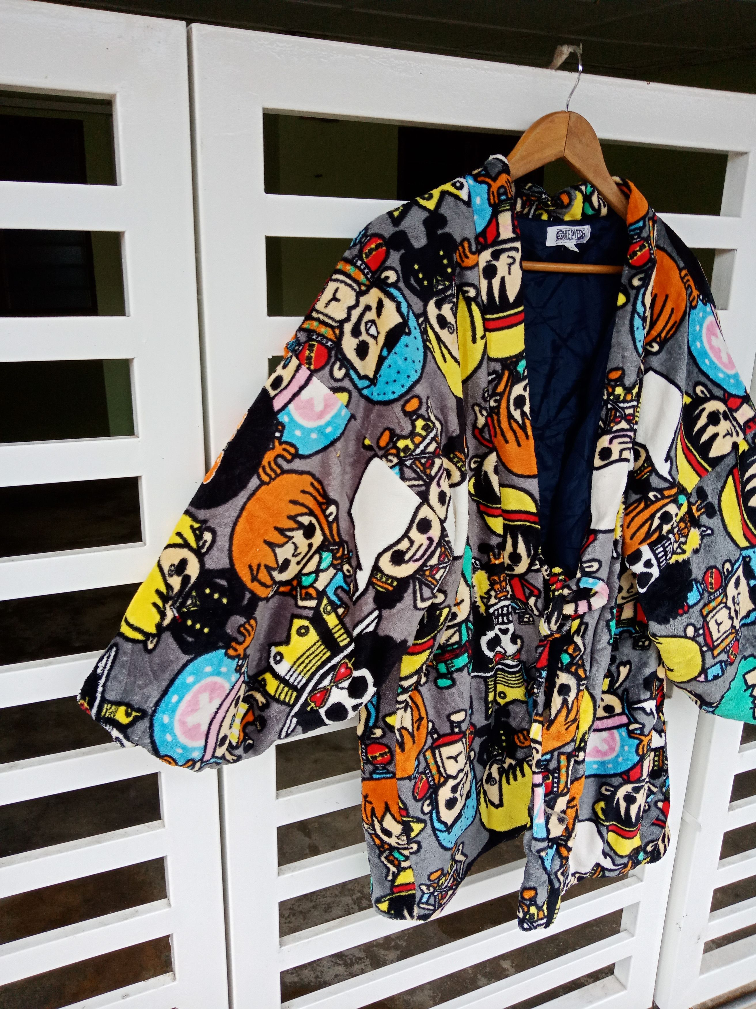 Anime × One Piece One Piece Characters Fleece Button Jacket Size US L / EU 52-54 / 3 - 4 Thumbnail