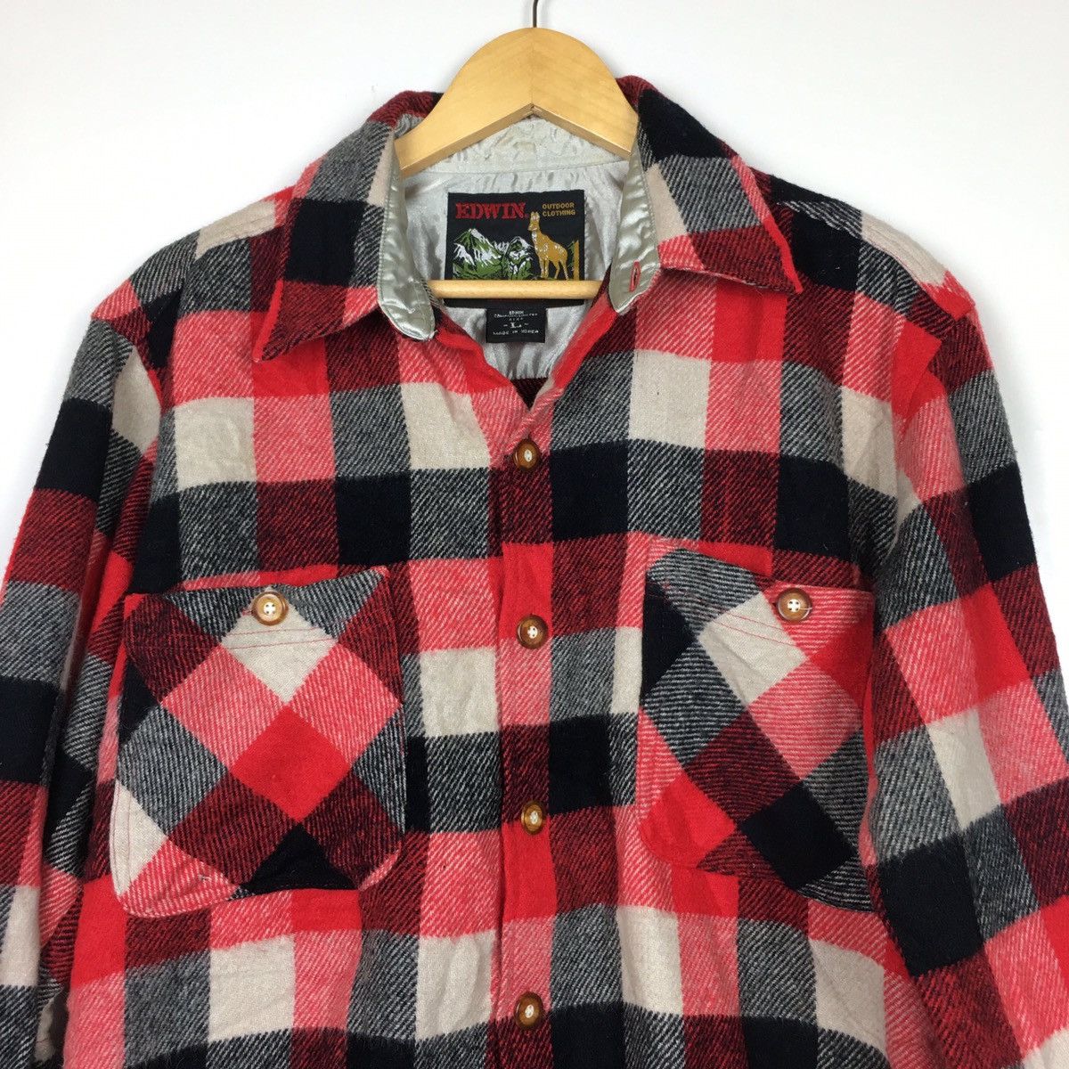 Edwin × Japanese Brand Edwin Outdoor Plaid & Check Flannel Shirt Size US L / EU 52-54 / 3 - 2 Thumbnail