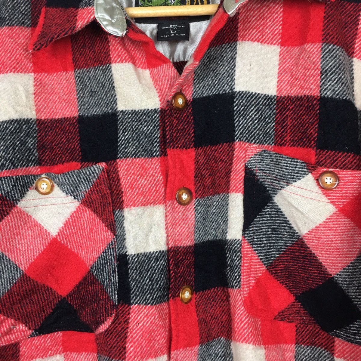 Edwin × Japanese Brand Edwin Outdoor Plaid & Check Flannel Shirt Size US L / EU 52-54 / 3 - 4 Thumbnail