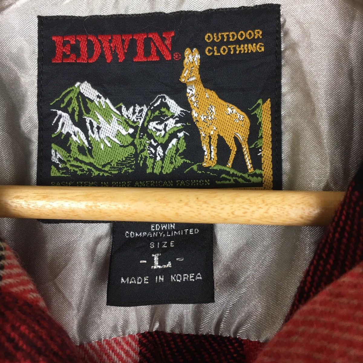 Edwin × Japanese Brand Edwin Outdoor Plaid & Check Flannel Shirt Size US L / EU 52-54 / 3 - 5 Thumbnail