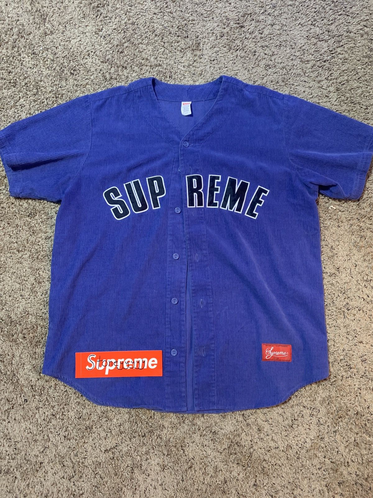 ウェア Supreme Corduroy Baseball Jersey Corduroy Baseball Jersey – Supreme