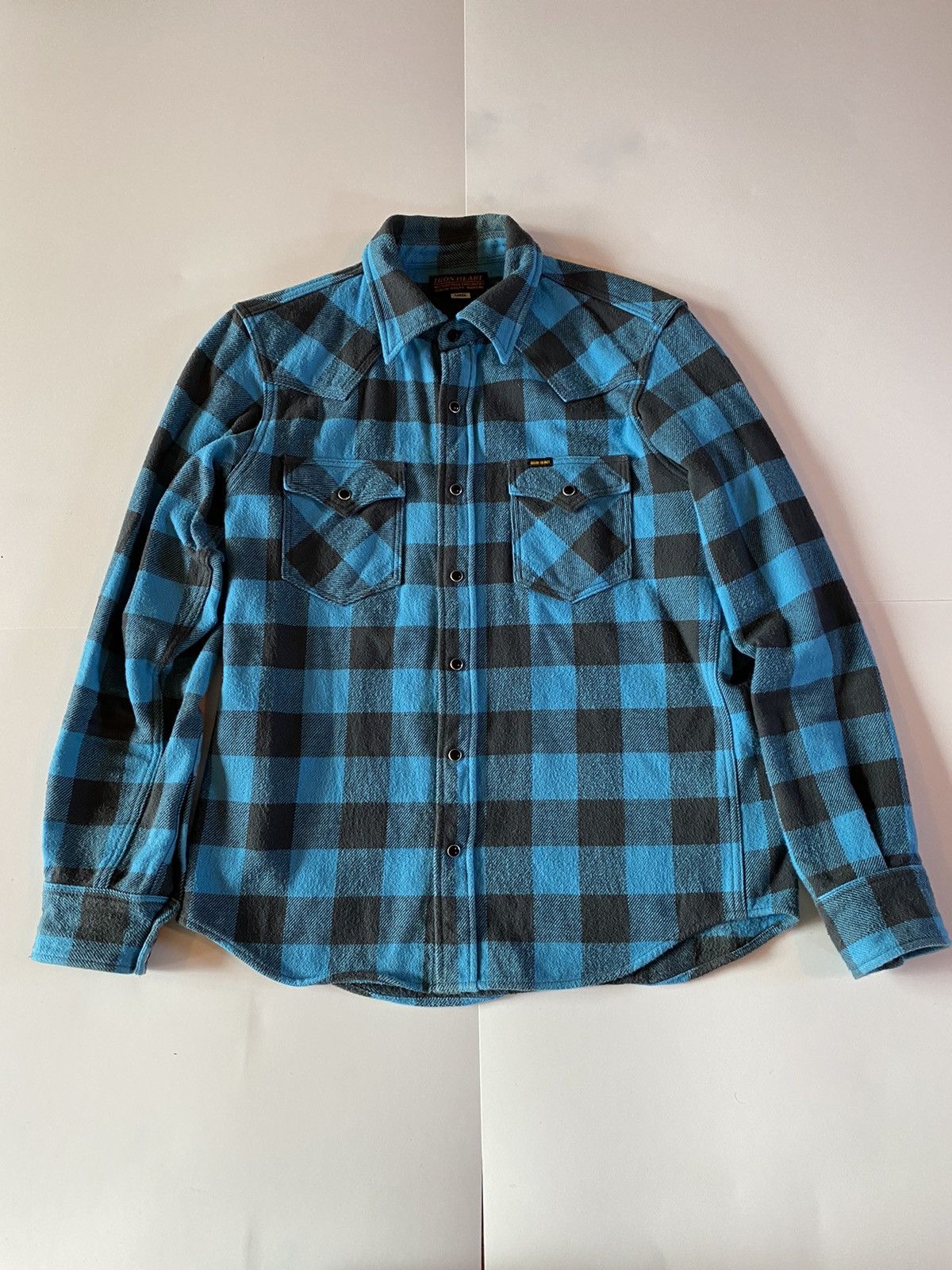 IHSH-101-TG: Iron Heart Ultra Heavy Flannel Turquoise