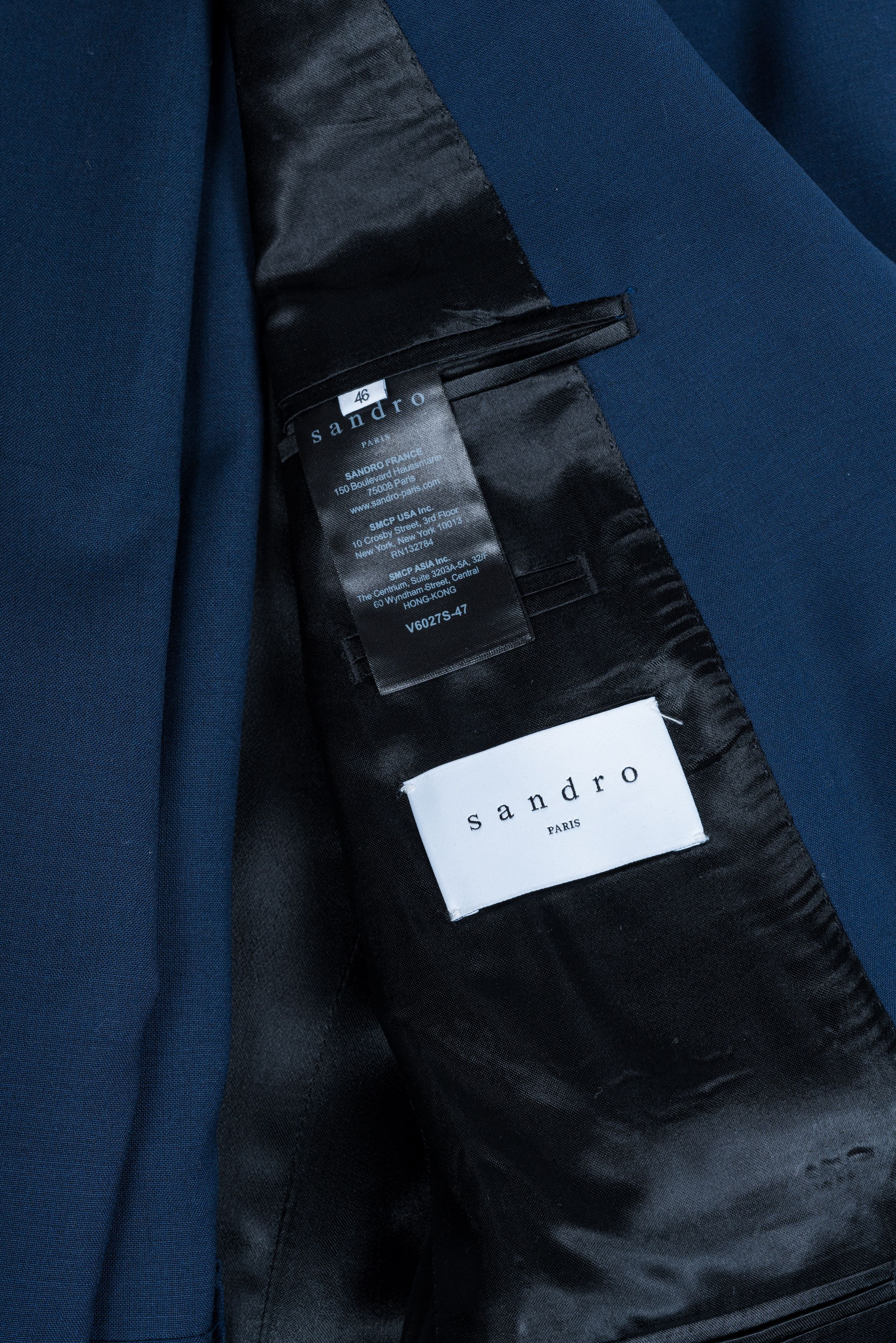 Sandro Sandro Blue Marine suit Size 46R - 2 Thumbnail