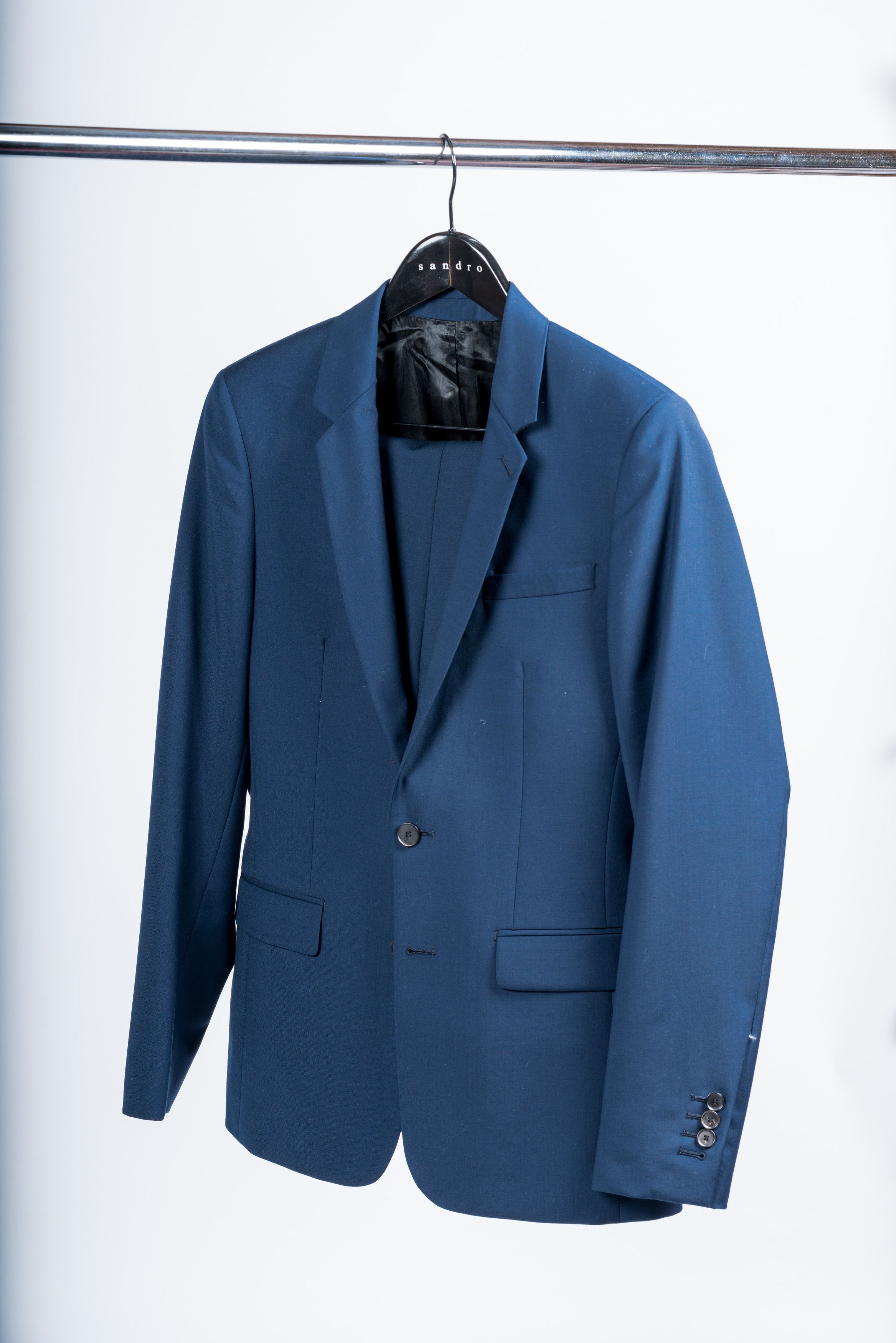 Sandro Sandro Blue Marine suit Size 46R - 1 Thumbnail