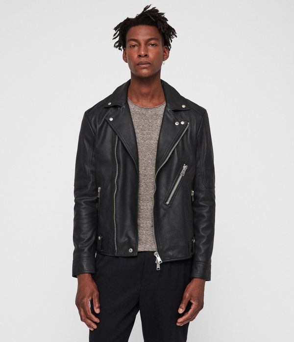 Naoki leather 2025 biker jacket