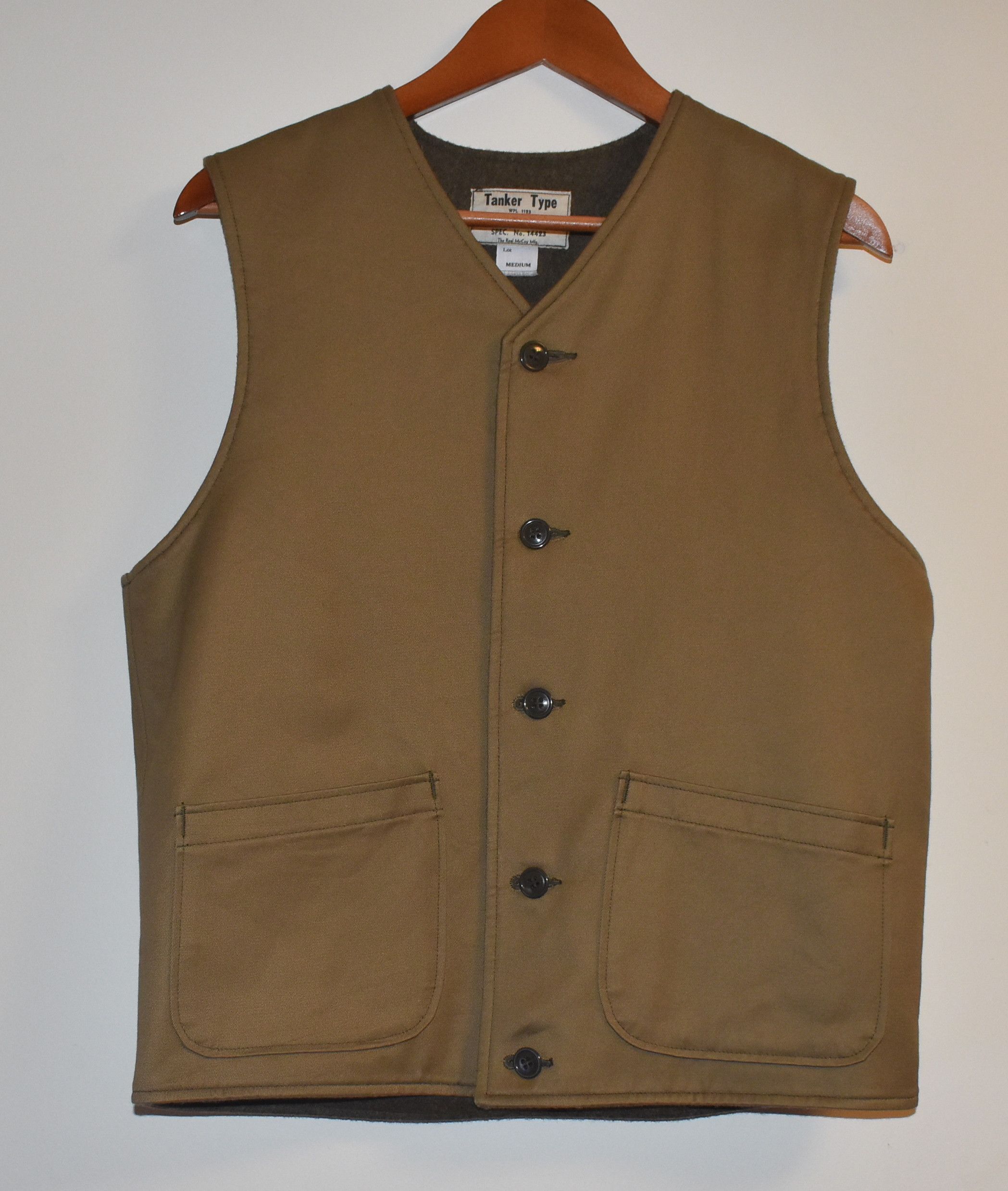 The Real McCoy's WWII Tanker Vest | Grailed