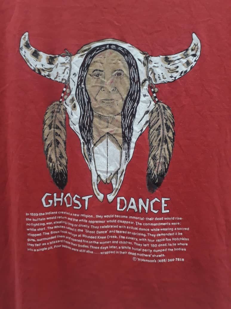 Vintage VINTAGE 90s GHOST DANCE Traditional American Indians Size US XL / EU 56 / 4 - 2 Thumbnail