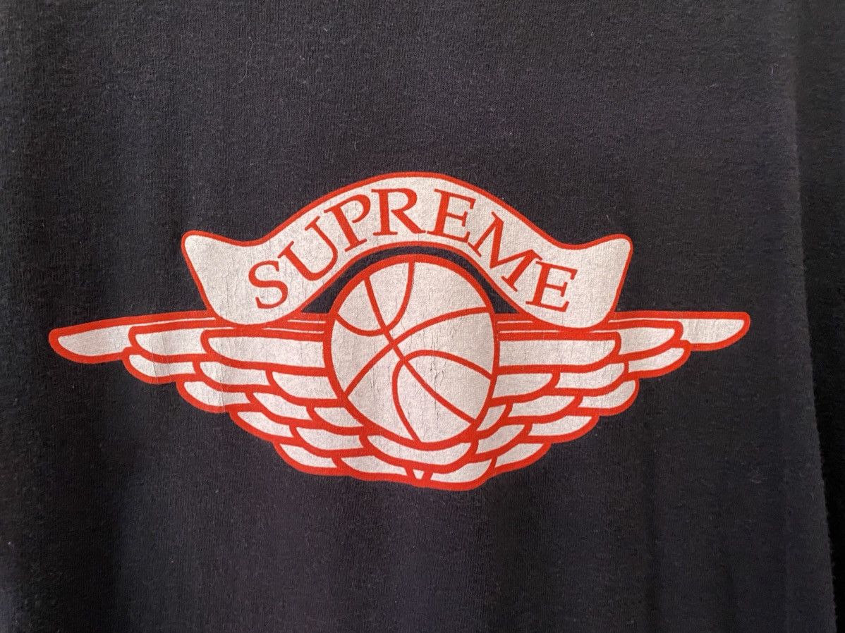 Jordan Brand × Supreme Supreme / Jordan “Wings” Logo Tee 1998 Vintage |  Grailed