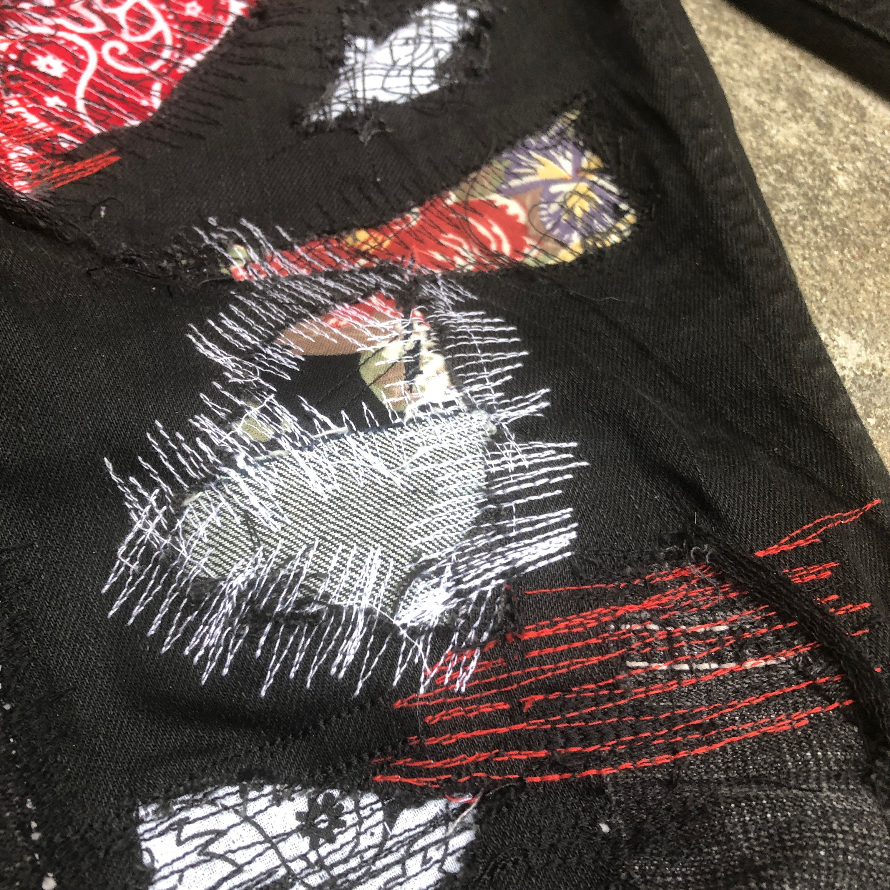 Handmade × Levi's Custom Bandanna/Floral Scab Denim Size US 32 / EU 48 - 2 Thumbnail