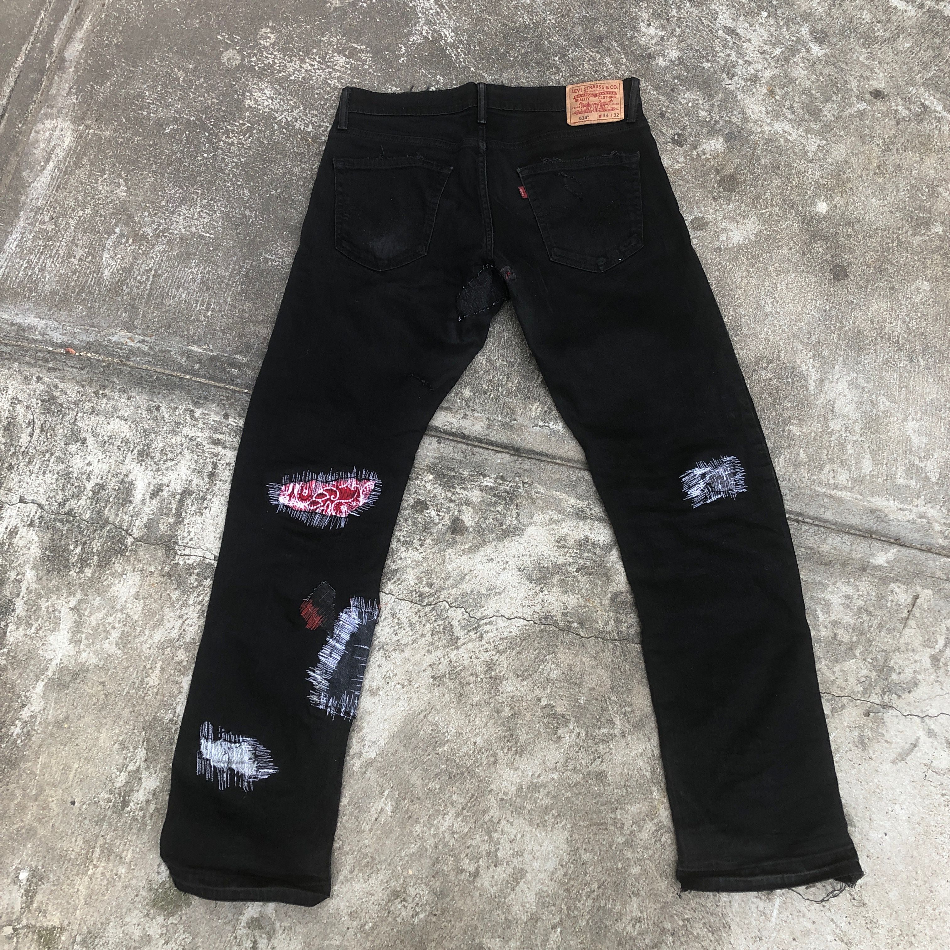Handmade × Levi's Custom Bandanna/Floral Scab Denim Size US 32 / EU 48 - 7 Thumbnail