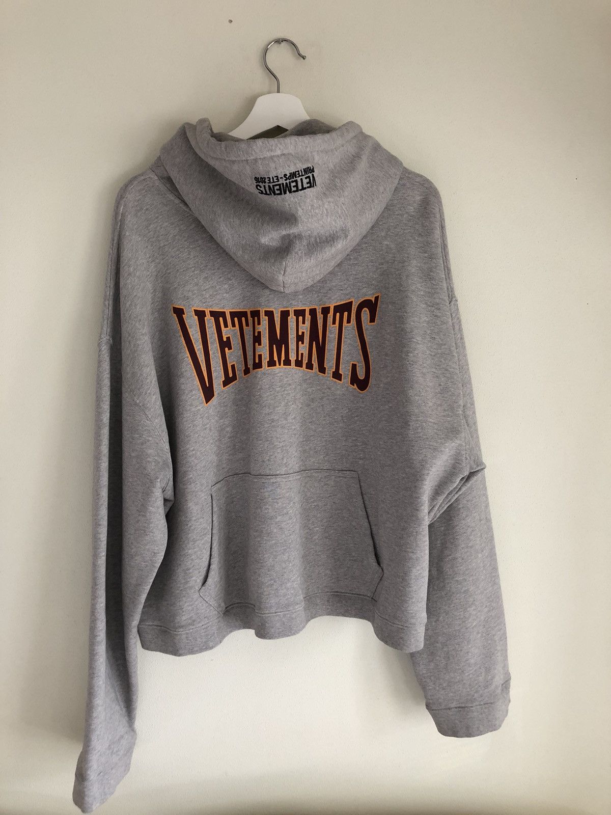 Vetements Gray Reversible Hoodie - Large