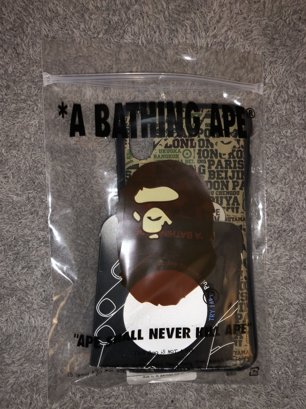Bape Bape iPhone X Case Popsocket Grailed