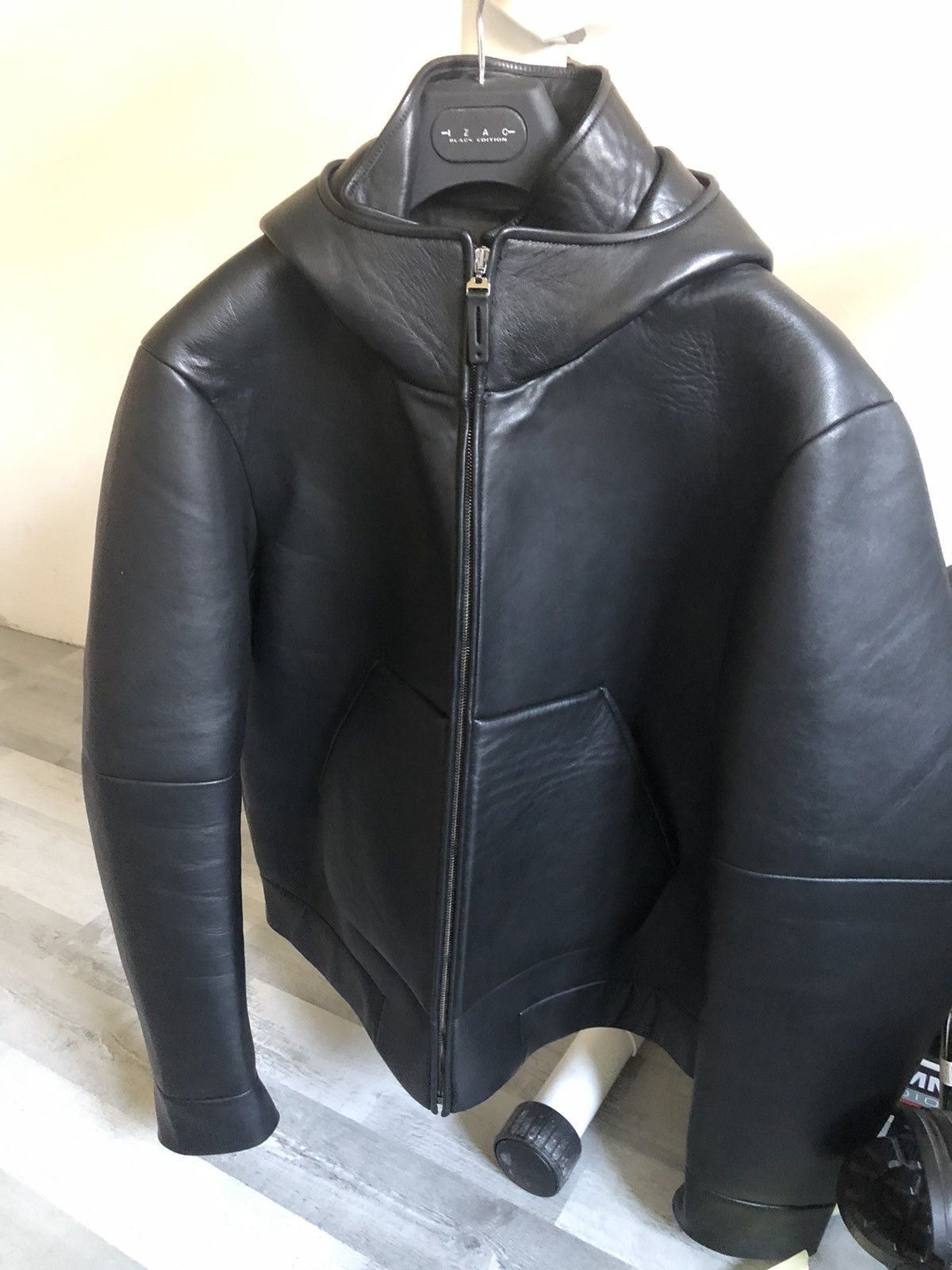 MCM Hooded leather jacket 50 it Size US L / EU 52-54 / 3 - 5 Thumbnail
