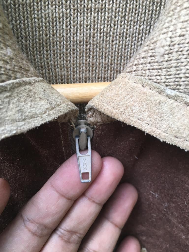 Mizukei Dick Leather Sweater Menswear