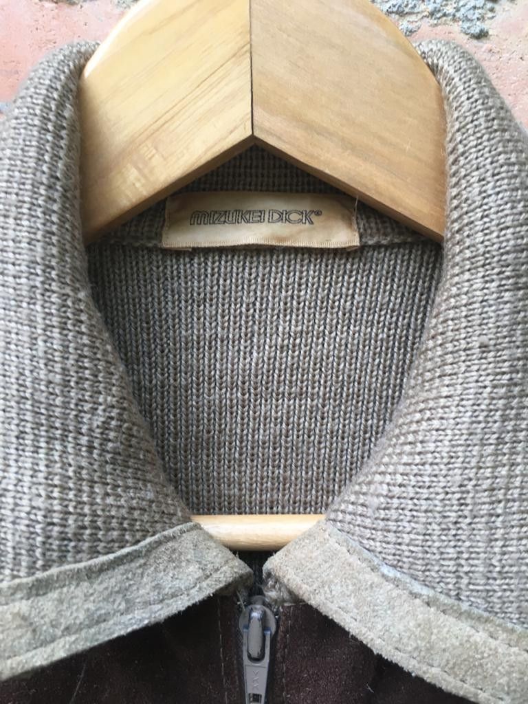 Mizukei Dick Leather Sweater Menswear