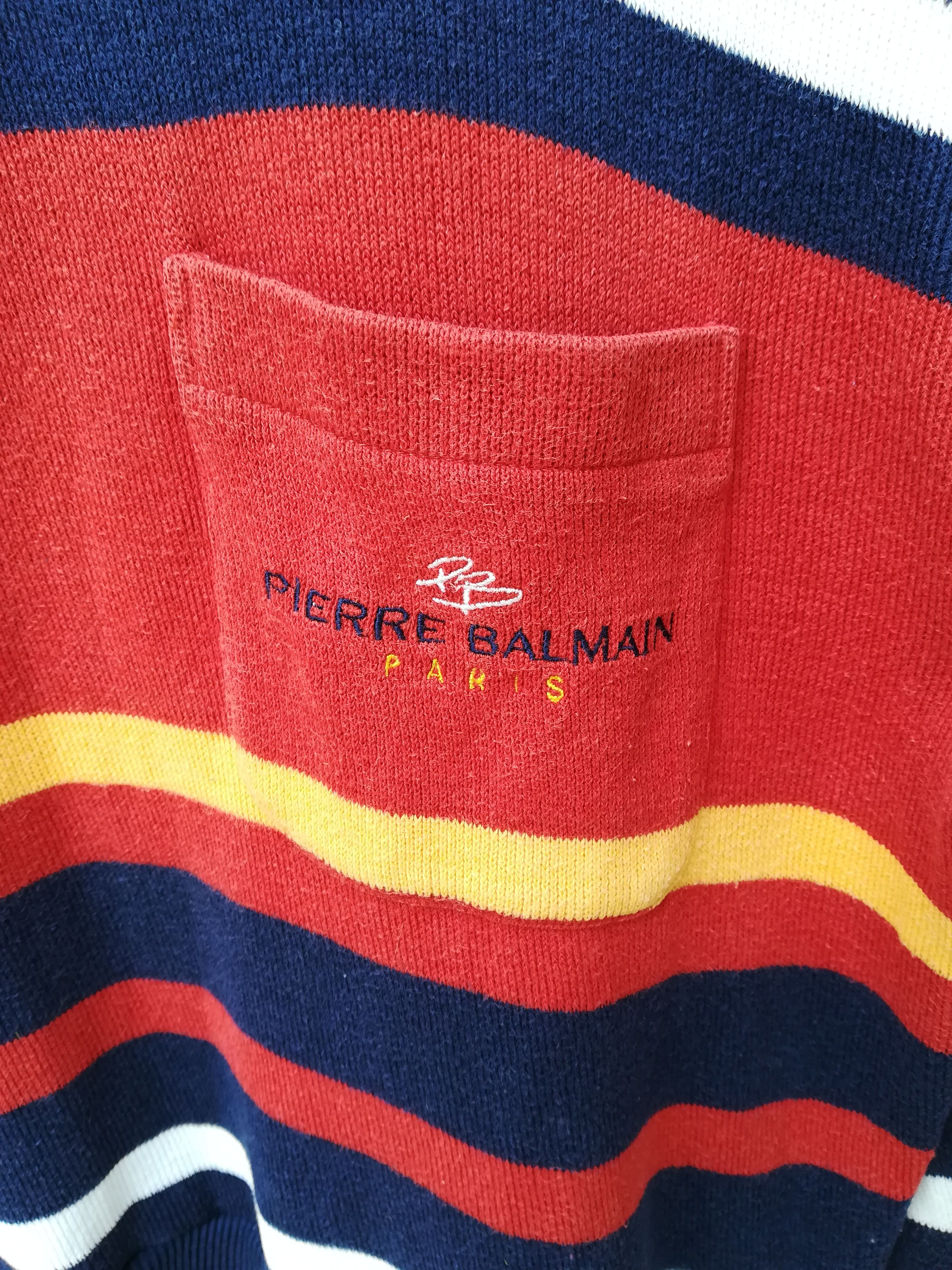 Balmain × Pierre Balmain Pierre Balmain Paris Half Zipper Sweatshirt Size US M / EU 48-50 / 2 - 4 Thumbnail