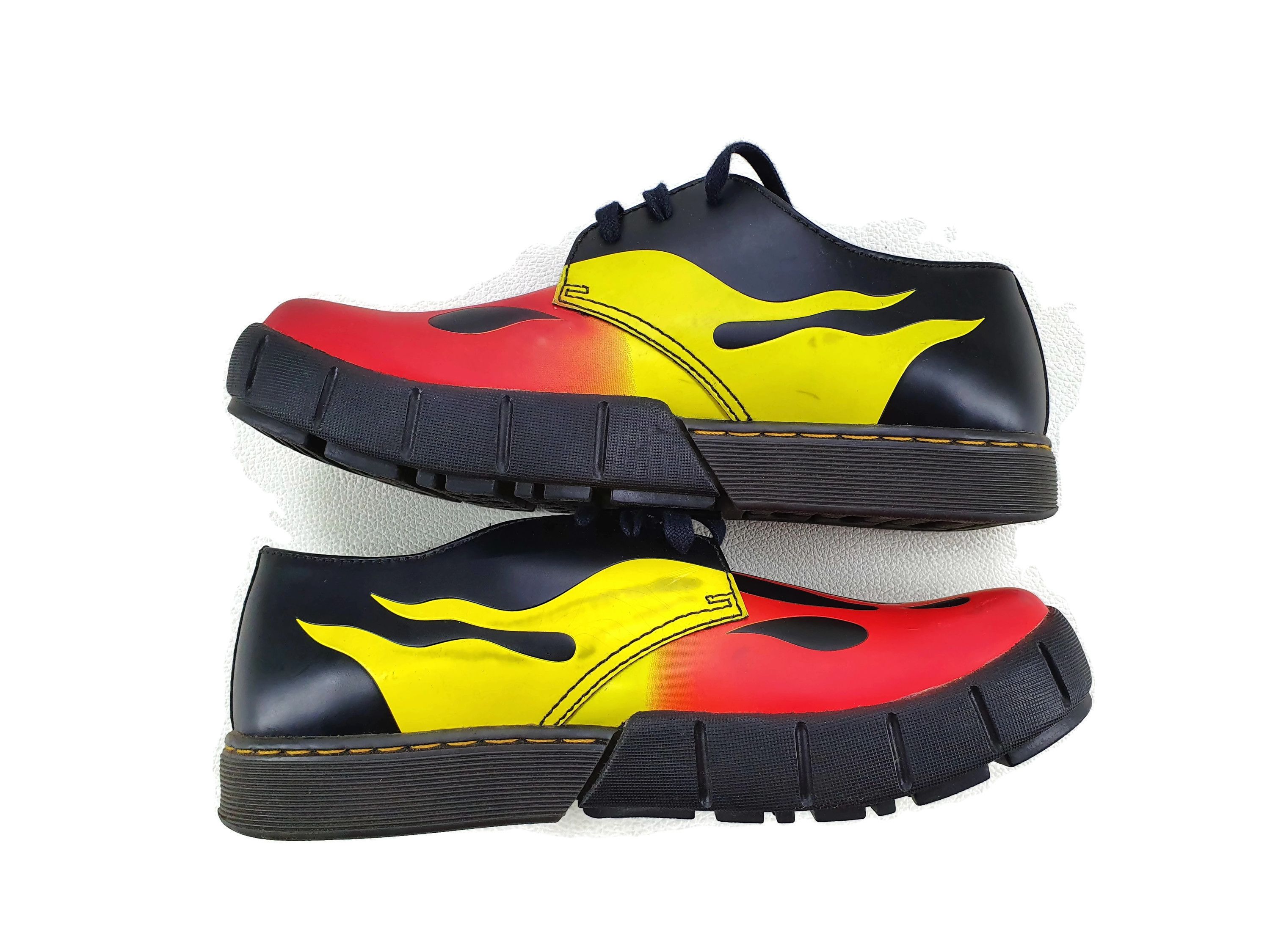 Dr. Martens Bram Flame Print Grunge Punk Shoes 12354 AW004 Size US 8 / EU 41 - 3 Thumbnail