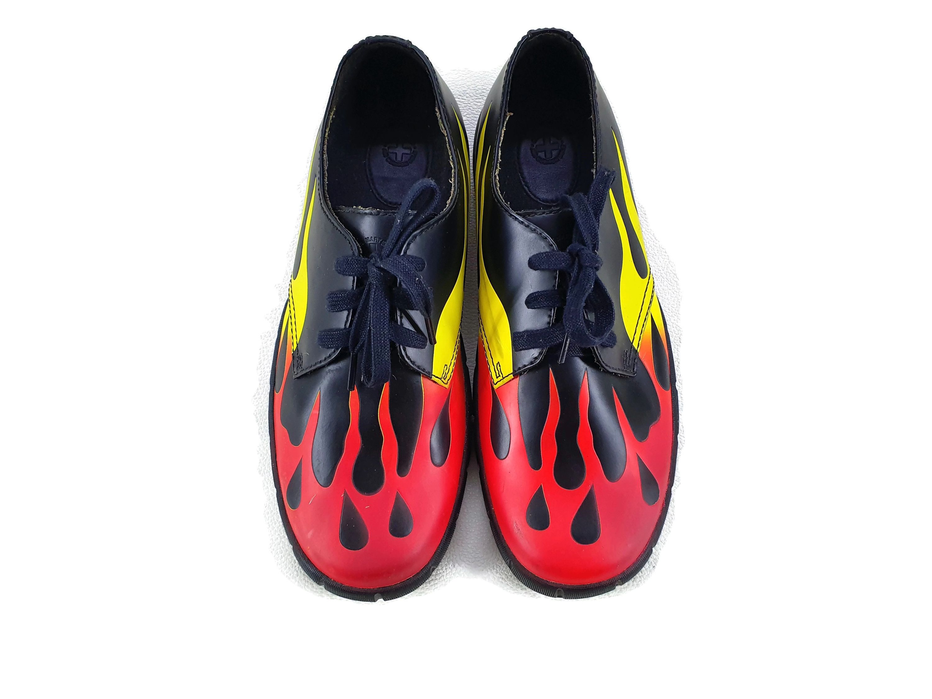 Dr. Martens Bram Flame Print Grunge Punk Shoes 12354 AW004 Size US 8 / EU 41 - 2 Thumbnail