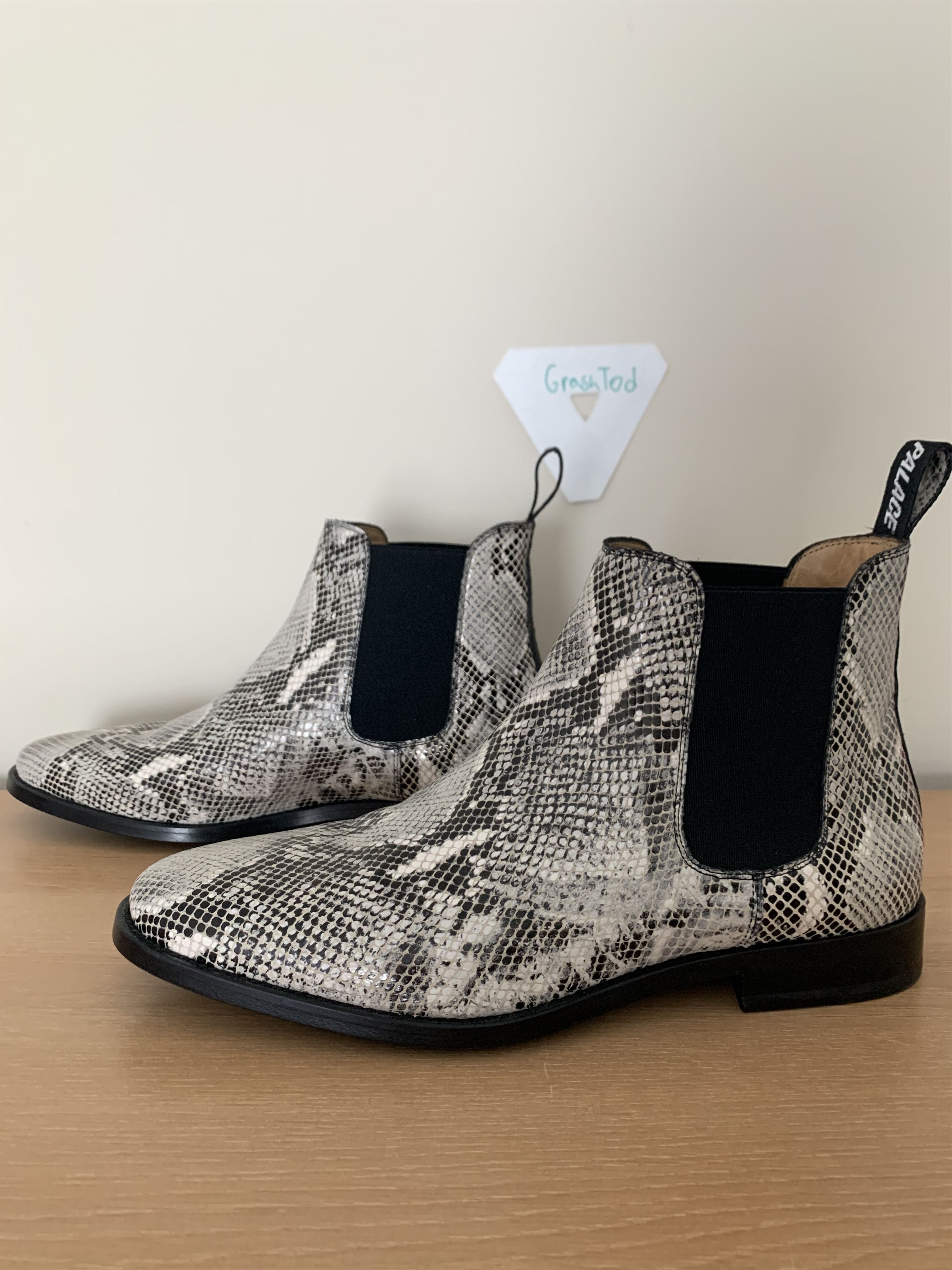Palace Palace Chelsea Snakeskin Boots Grailed