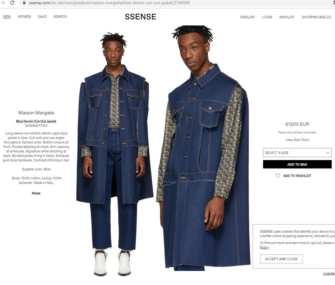 Maison Margiela Maison Margiela Long Denim Coat Destroyed oversize jacket Size US L / EU 52-54 / 3 - 4 Thumbnail