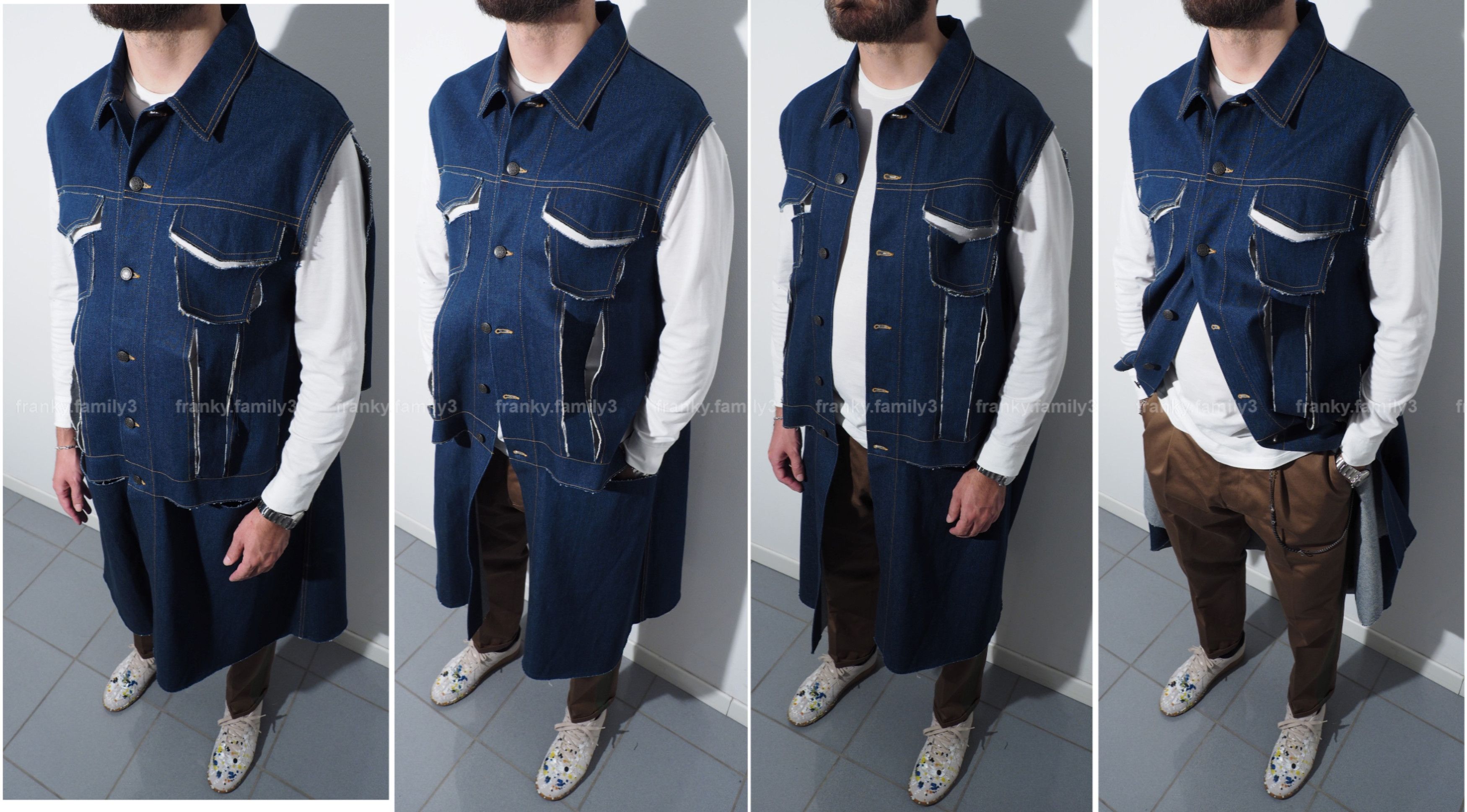 Maison Margiela Maison Margiela Long Denim Coat Destroyed oversize jacket Size US L / EU 52-54 / 3 - 8 Thumbnail