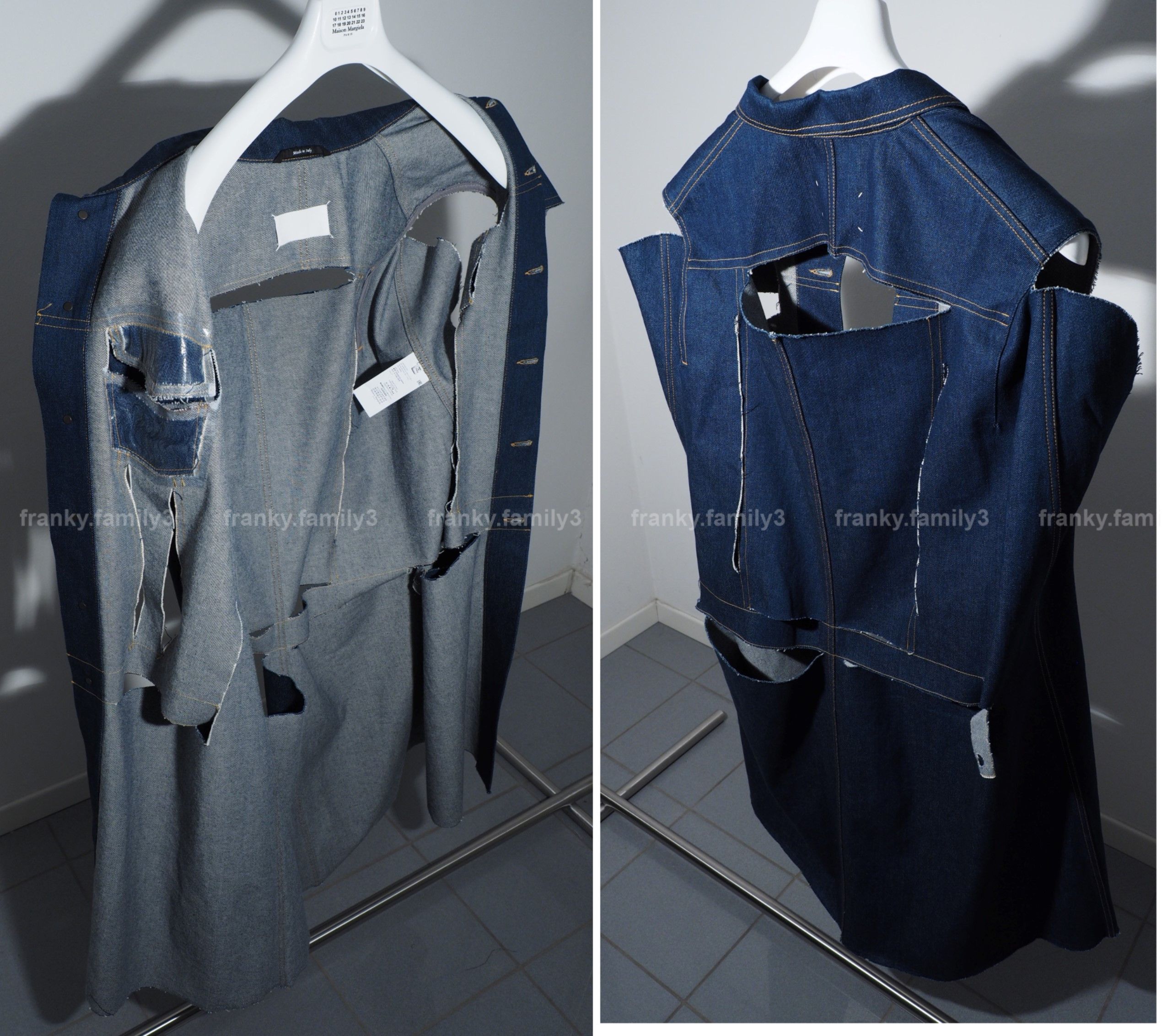 Maison Margiela Maison Margiela Long Denim Coat Destroyed oversize jacket Size US L / EU 52-54 / 3 - 16 Thumbnail