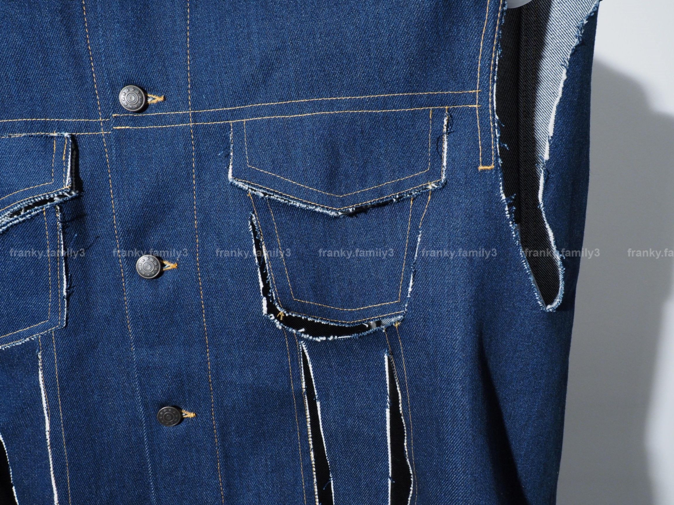 Maison Margiela Maison Margiela Long Denim Coat Destroyed oversize jacket Size US L / EU 52-54 / 3 - 13 Thumbnail