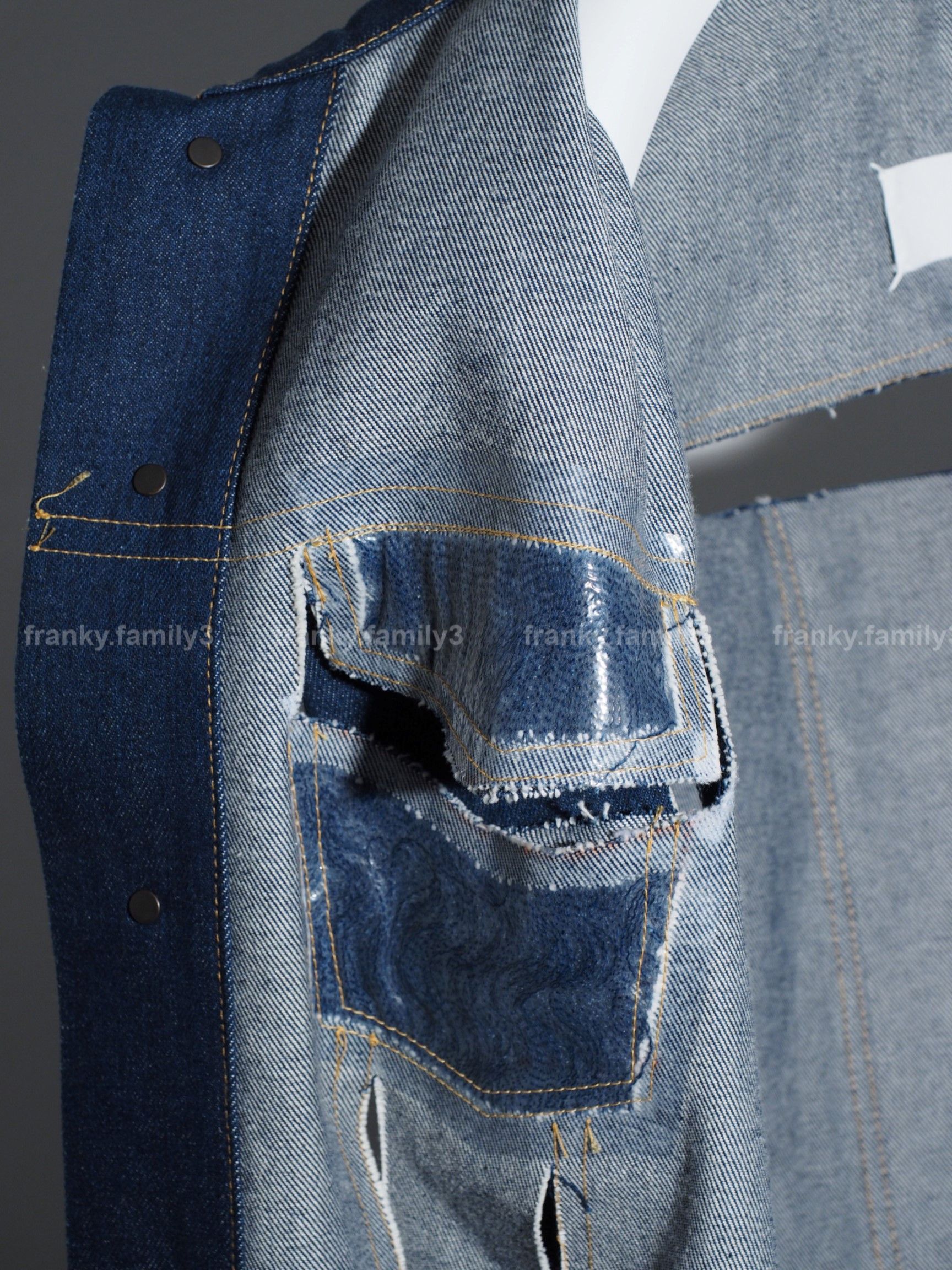 Maison Margiela Maison Margiela Long Denim Coat Destroyed oversize jacket Size US L / EU 52-54 / 3 - 17 Thumbnail