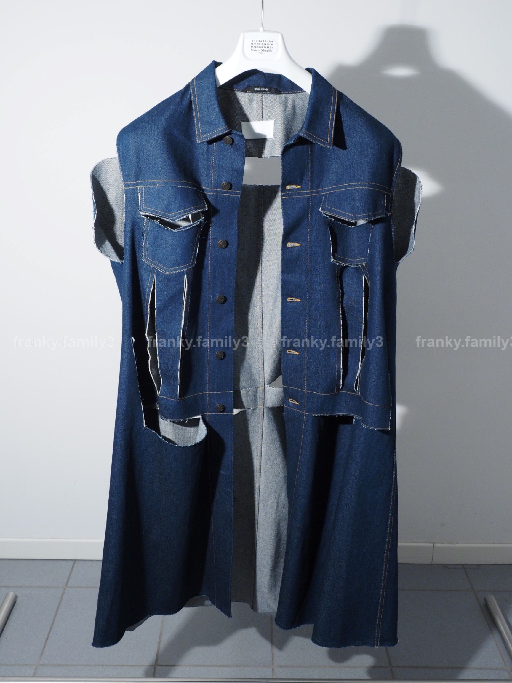 Maison Margiela Maison Margiela Long Denim Coat Destroyed oversize jacket Size US L / EU 52-54 / 3 - 1 Thumbnail