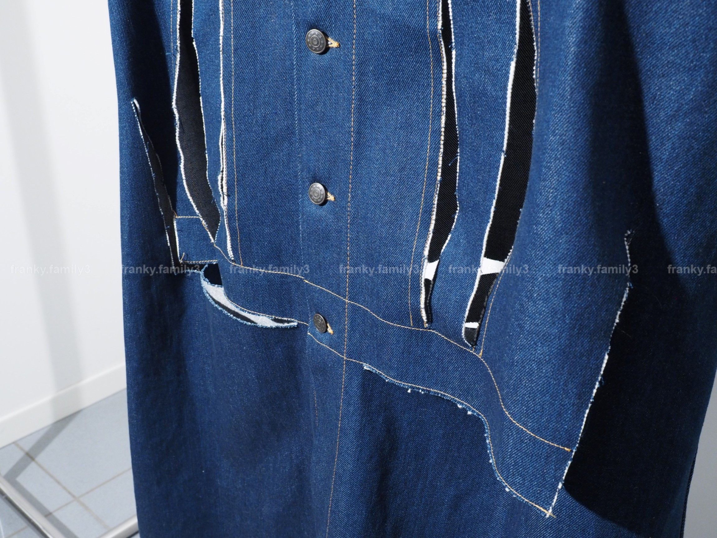 Maison Margiela Maison Margiela Long Denim Coat Destroyed oversize jacket Size US L / EU 52-54 / 3 - 11 Thumbnail