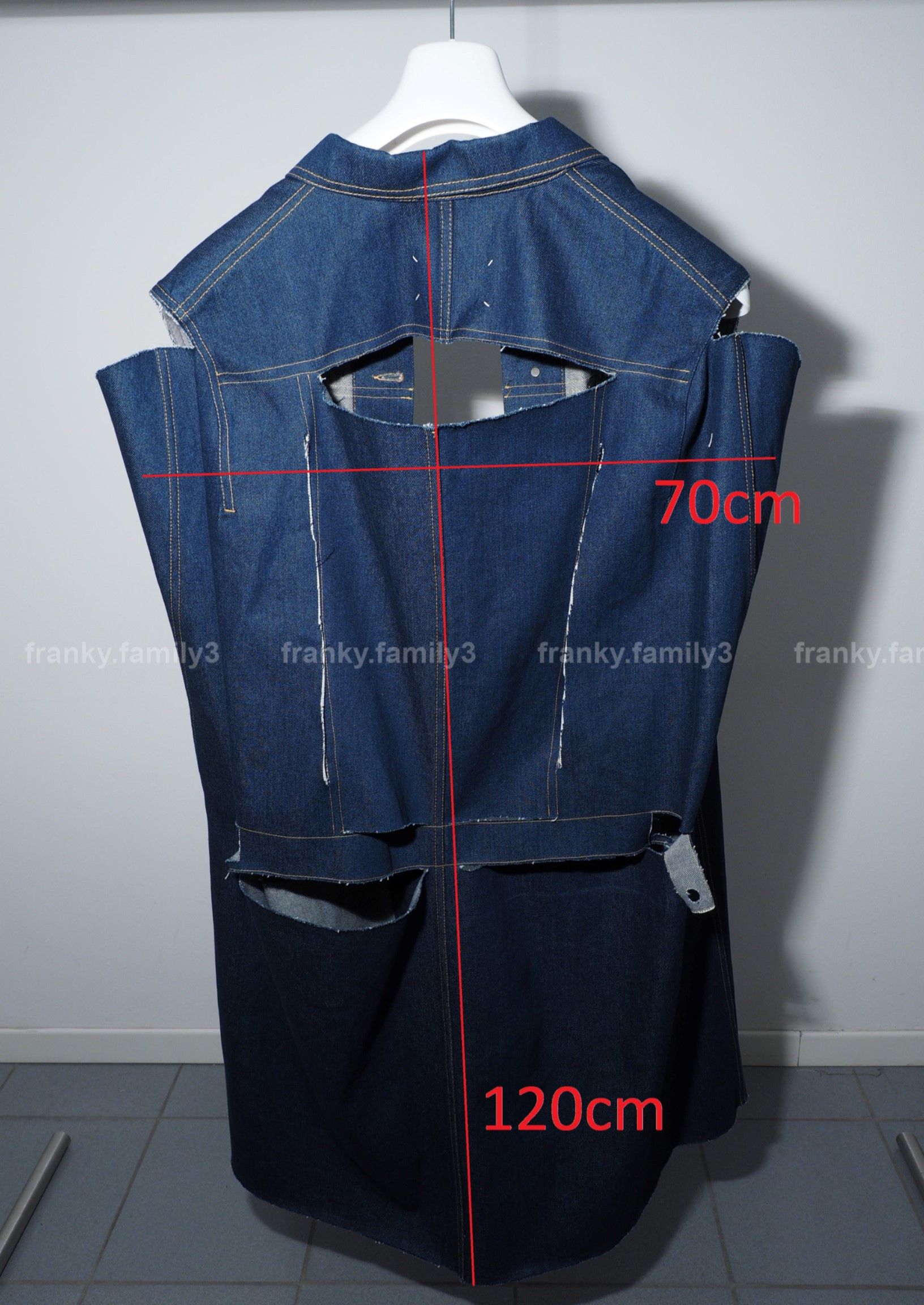 Maison Margiela Maison Margiela Long Denim Coat Destroyed oversize jacket Size US L / EU 52-54 / 3 - 15 Thumbnail