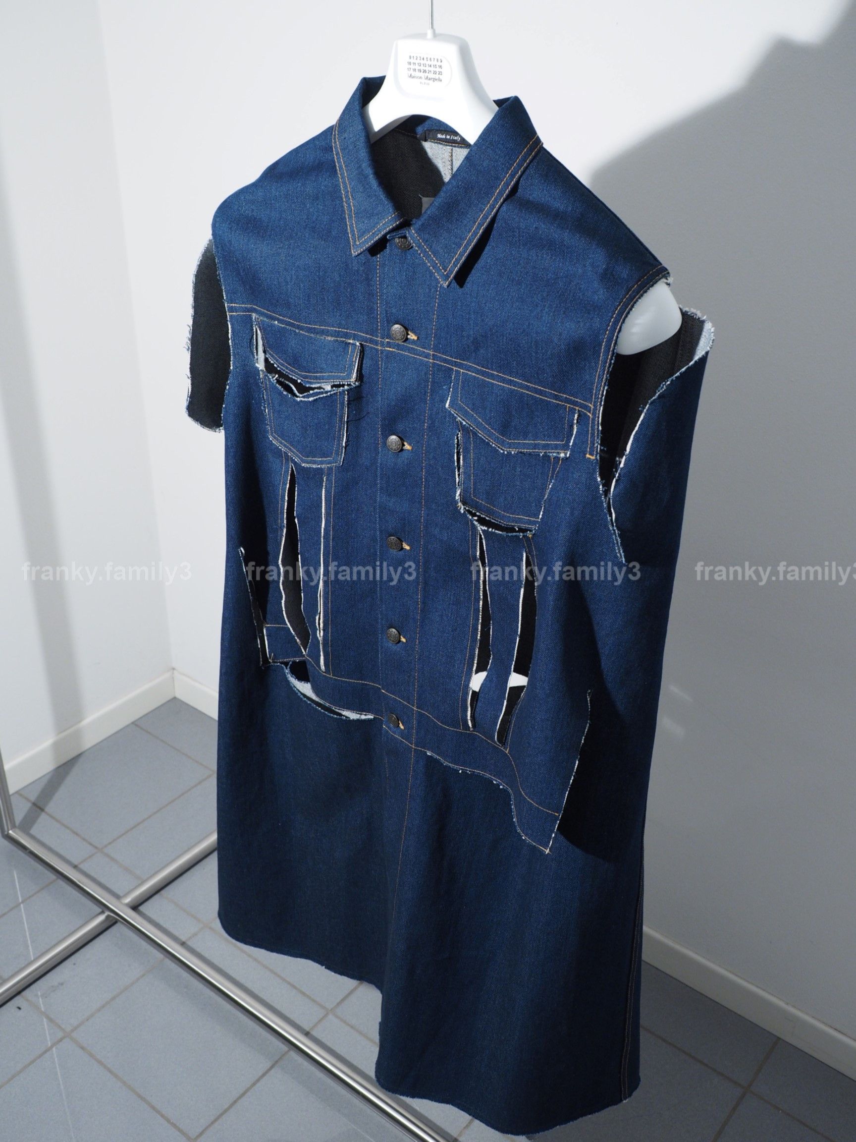 Maison Margiela Maison Margiela Long Denim Coat Destroyed oversize jacket Size US L / EU 52-54 / 3 - 5 Thumbnail