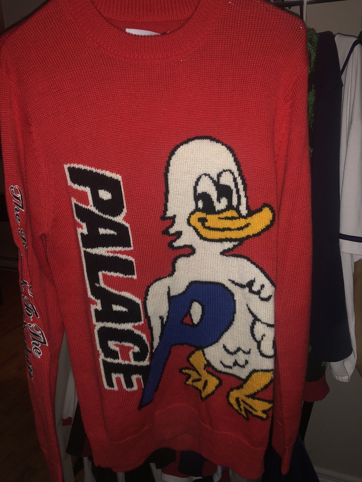 Palace Palace Duck Out Knit Red | Grailed