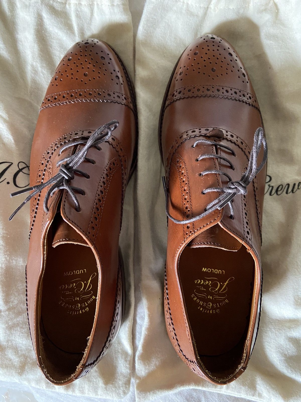 J. Crew Ludlow Wing Tips English Tan Ludlow Penny Loafers For Men | J.Crew main image 4